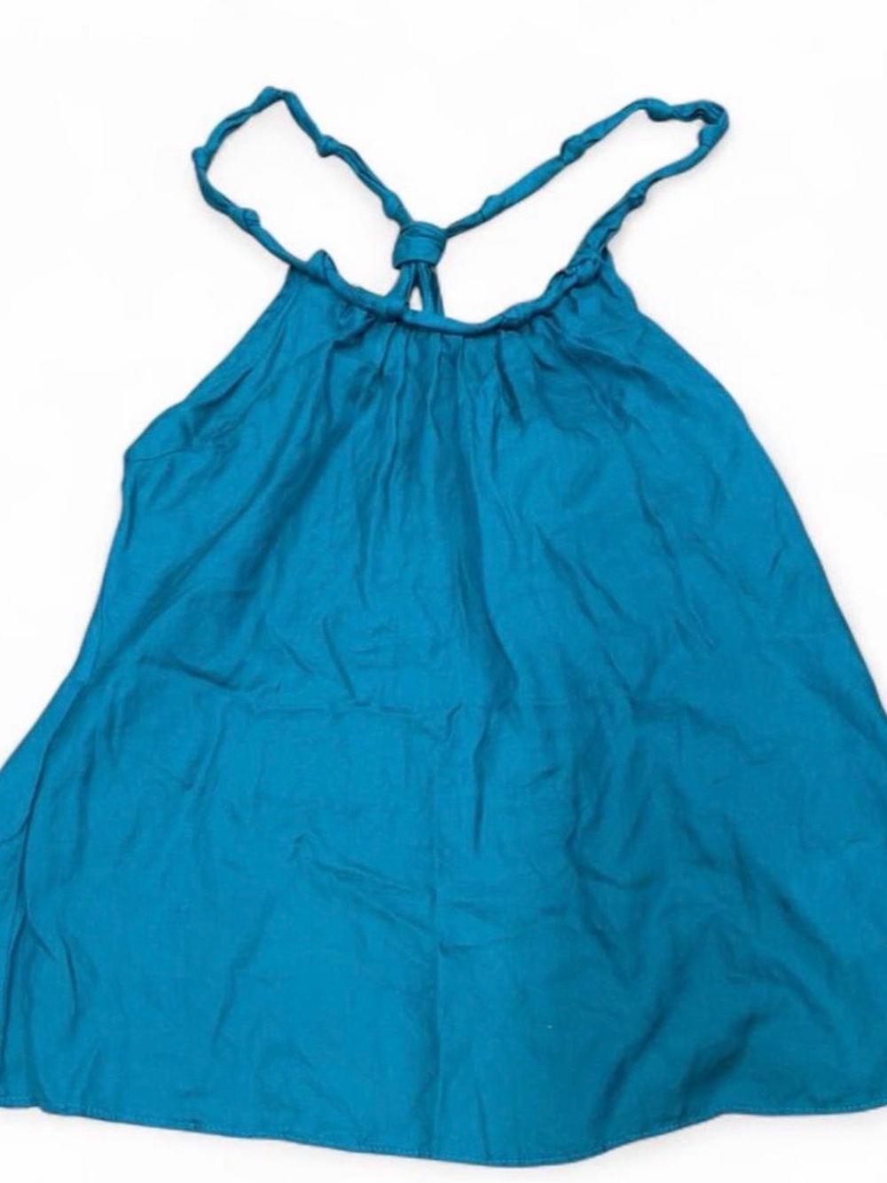 Guess Teal Tank with Knotted Racerback